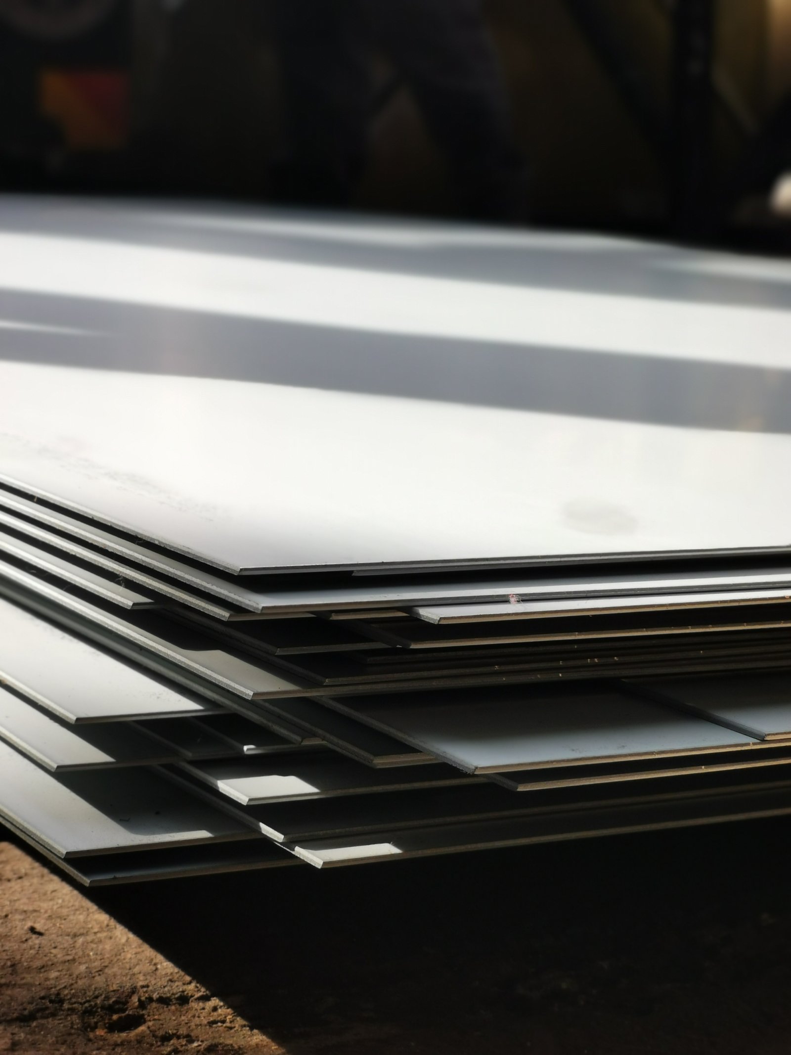 Brushed stainless steel surface texture, widely used in architecture, appliances, and precision manufacturing