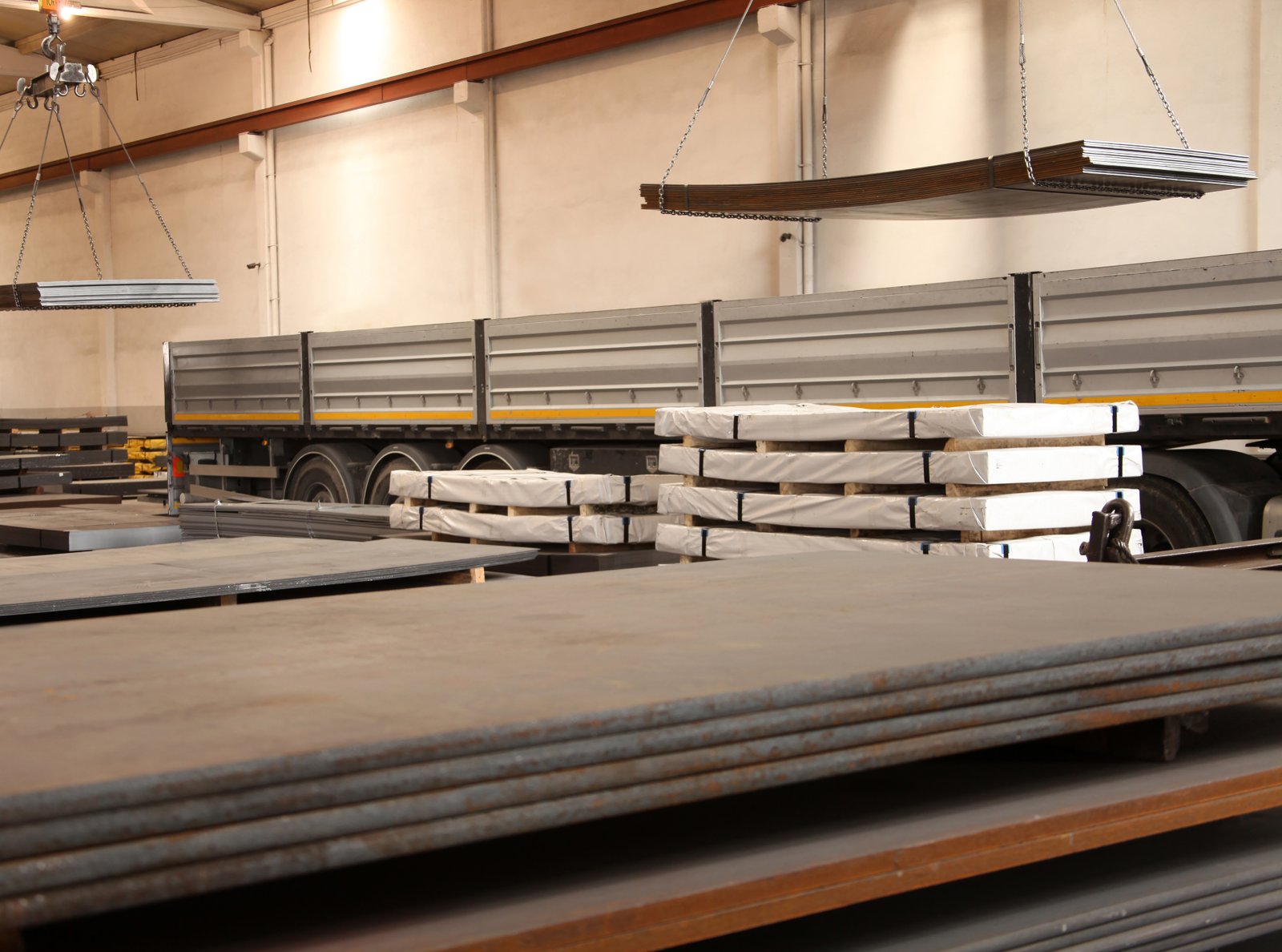 Multiple alloy-grade stainless steel coils ready for dispatch, showcasing MFY’s traceability and export scale
